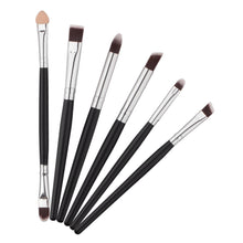 2017 Professional Makeup brushes 6PCS Cosmetics Blusher Lip Powder Foundation Eyeshadow Eyeliner Make up brush Pincel maquiagem