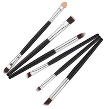 2017 Professional Makeup brushes 6PCS Cosmetics Blusher Lip Powder Foundation Eyeshadow Eyeliner Make up brush Pincel maquiagem