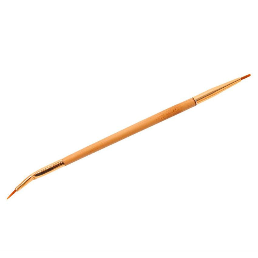2017 Professional Makeup brushes Double Sided Ended Brushes Eyeshadow Eyebrow Lip Eyeliner brush Pincel maquiagem Gold