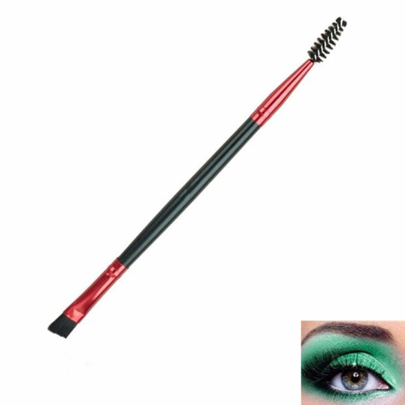 2017 Professional Makeup brushes Multi-function Double Eyelash Eyebrow Brush and Eyebrow Comb Cosmetics Black