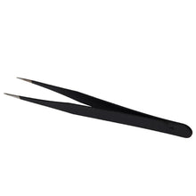 2017 Professional Precision Tweezer DIY Antistatic Tweezers Stainless steel Makeup Tweezers Model 10 Black