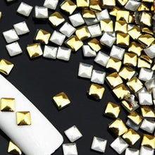 2017 Punk Rivet Nail Art Decoration Stickers Metallic Gold Studs Nail Tips DIY Nail tools Maquiagem