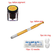 2017 Quality Guarantee Microblading Permanent 3D Makeup Eyebrow Tattoo Needle Pen Pigment Kit Training Anne