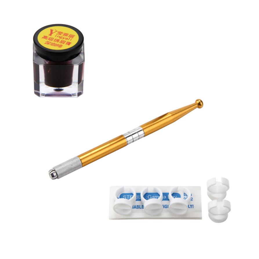 2017 Quality Guarantee Microblading Permanent 3D Makeup Eyebrow Tattoo Needle Pen Pigment Kit Training Anne