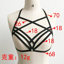 2017 Sexy Women Hollow Out Elastic Cage Goth Bra Bandage Strappy Halter Bandage Crop Bustier Tops Summer 2017 #23
