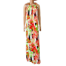 2017 Sexy Women's Summer Boho Beach Print Long Maxi Bandage Dress Evening Party Dress Robe Female vestidos mujer #63