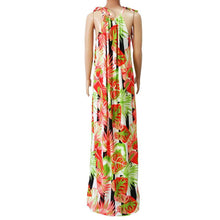 2017 Sexy Women's Summer Boho Beach Print Long Maxi Bandage Dress Evening Party Dress Robe Female vestidos mujer #63