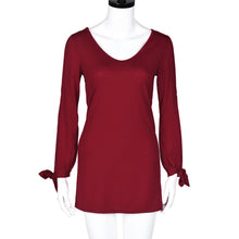 2017 Solid Summer Spring Elegant Dress Women Sexy Off Shoulder Long Sleeve Loose V neck Mini Dress Ladies Robe Femme #43