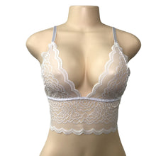 2017 Summer Style Sexy Bra Women Hollow Out Lace Translucent Strappy Bralette Bras Bustier Crop Top White #63
