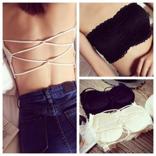2017 Summer Style Women Lace Cropped Spandex Padded Strapless Crop Top Bra Cami Bralette Tank Tops croptop woman #8