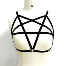 2017 Summer Style Women Sexy Hollow Out Bandage Elastic sexy Bra Strappy Gothic Bondage Crop Top Bustier Bra #63