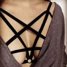 2017 Summer Style Women Sexy Hollow Out Bandage Elastic sexy Bra Strappy Gothic Bondage Crop Top Bustier Bra #63