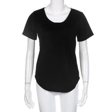 2017 Summer T-Shirt Women Casual Solid Fashion Sexy T Shirt Summer Tee Tops Short-Sleeved TShirt camisetas mujer #43