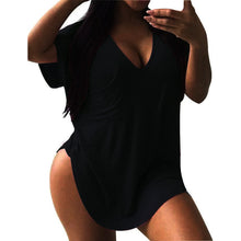2017 Summer T-Shirt Women Casual Solid Fashion Sexy T Shirt Summer Tee Tops Short-Sleeved TShirt camisetas mujer #43