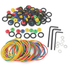 2017 Tattoo Supplies 50 Needle Grommets Nipples + 50 Rubber Bands + 50 O-Rings + 3 Wrench Tattoo Kit