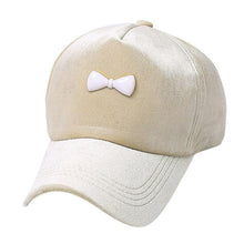 2017 Trendy Bowknot Women Baseball Cap Solid Cotton Hip-Hop Hat Female Adjustable 4 Colors Snapback Hats Winter Spring Garros&02
