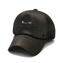 2017 Trendy Bowknot Women Baseball Cap Solid Cotton Hip-Hop Hat Female Adjustable 4 Colors Snapback Hats Winter Spring Garros&02