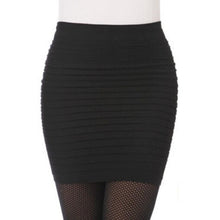 2017 Winter Autumn Women Sexy Bodycon Pleated Bodycon Package Hip Slim Elastic Pencil High Waist Office Lady Mini Skirts #1122