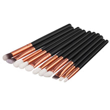 2017 Women 12PCS Mini Soft Face Blusher Cosmetic Eyebrow Eyeshadow brush Professional Makeup brushes sets Pincel maquiagem Black