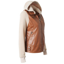 2017 Women Autumn Winter Female Coat Plus Size Zip-up PU Patchwork Women Basic Detachable Hoodies Jacket 71967