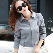2017 Women Autumn Winter Female Coat Plus Size Zipper Sweatshirt Women Biker Basic Jacket With Hole 71962