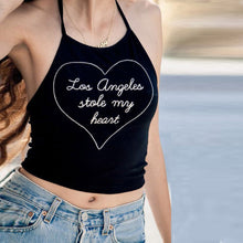 2017 Women Boho Tank Tops Bustier Letter Print Summer Halter Bandage Vest Crop Top Bralette Shirt Cami Women Black White #15