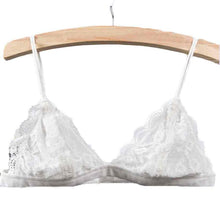 2017 Women Floral Sheer Lace Crop Top Unpadded Hollow Out Triangle Bralette Bra Bustier Crop Top Lingerie Mesh lining Camis #43