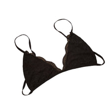 2017 Women Hollow bralette crop top Translucent Underwear Black White Sheer Lace Strap Lingerie Bra Top Bustier #25