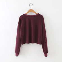 2017 Women New Spring Letter Print Hoody O-neck Full Sleeve Coat Irregular Hoodies Korea Sweatshirts 72279