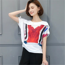2017 Women Shirts New Arrival Chiffon Blouse Printed Shirt Summer Spring Elegant Short Section Blusas Loose Tops 72577