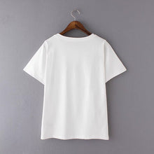 2017 Women Summer Basic T Shirt Fashion Tops O-Neck Short Sleeve Animal Print t-shirt 72255