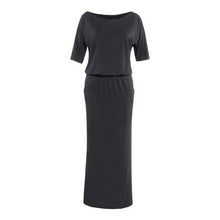 2017 Women Summer Long Maxi Dress Side Splite Casual Strecth Straight Ladies Dresses with Pocket Robe Female Short Sleeve #43