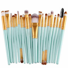 20PCS Make Up Brushes Professional Cosmetic Plastic Handle Basic Eyebrow Eyeshadow Mascara Lip Makeup Brush Set 21 Colors