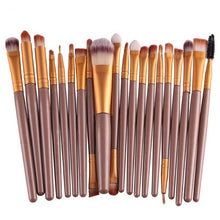 20PCS Make Up Brushes Professional Cosmetic Plastic Handle Basic Eyebrow Eyeshadow Mascara Lip Makeup Brush Set 21 Colors