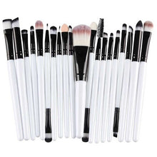 20PCS Make Up Brushes Professional Cosmetic Plastic Handle Basic Eyebrow Eyeshadow Mascara Lip Makeup Brush Set 21 Colors