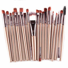 20PCS Make Up Brushes Professional Cosmetic Plastic Handle Basic Eyebrow Eyeshadow Mascara Lip Makeup Brush Set 21 Colors