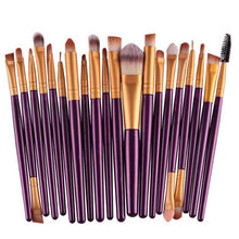 20PCS Make Up Brushes Professional Cosmetic Plastic Handle Basic Eyebrow Eyeshadow Mascara Lip Makeup Brush Set 21 Colors