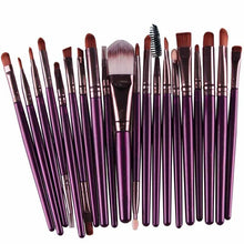 20PCS Make Up Brushes Professional Cosmetic Plastic Handle Basic Eyebrow Eyeshadow Mascara Lip Makeup Brush Set 21 Colors