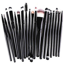 20PCS Make Up Brushes Professional Cosmetic Plastic Handle Basic Eyebrow Eyeshadow Mascara Lip Makeup Brush Set 21 Colors