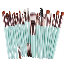 20PCS Make Up Brushes Professional Cosmetic Plastic Handle Basic Eyebrow Eyeshadow Mascara Lip Makeup Brush Set 21 Colors