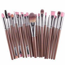 20PCS Make Up Brushes Professional Cosmetic Plastic Handle Basic Eyebrow Eyeshadow Mascara Lip Makeup Brush Set 21 Colors