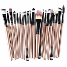 20PCS Make Up Brushes Professional Cosmetic Plastic Handle Basic Eyebrow Eyeshadow Mascara Lip Makeup Brush Set 21 Colors