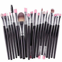 20PCS Make Up Brushes Professional Cosmetic Plastic Handle Basic Eyebrow Eyeshadow Mascara Lip Makeup Brush Set 21 Colors