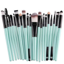 20PCS Make Up Brushes Professional Cosmetic Plastic Handle Basic Eyebrow Eyeshadow Mascara Lip Makeup Brush Set 21 Colors