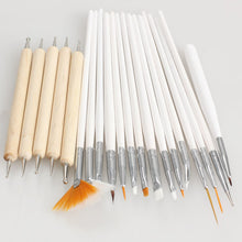 20pcs Nail Art Design Painting Dotting Draw Pen Brushes Tool Kit Set