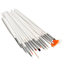 20pcs Nail Art Design Set Dotting Painting Drawing Polish Brush Pen Tools