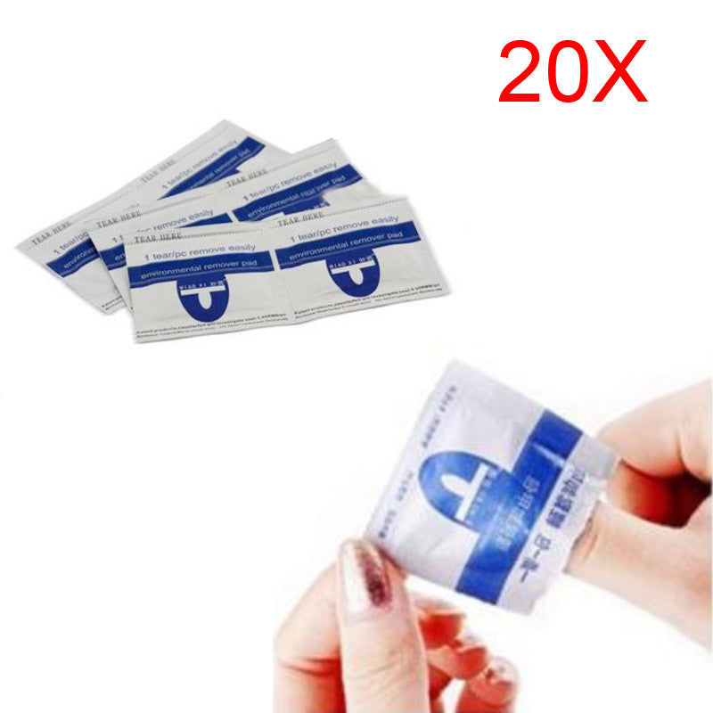 20pcs Nail Resurrection Make Up Fashion Easy Use Paper Towel Nail Art Polish Vanish Remover Nail Tools