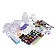 21Acrylic Nail Art Tips Powder Liquid Brush Glitter Clipper Primer File Set Kit Great for strengthen your nails Anne