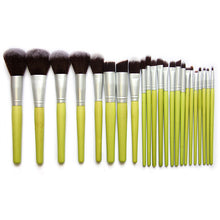 23 PCS Bamboo Brush Makeup Brushes Set Powder Blusher Foundation Eyeshadow Cosmetic Brush Artifical Hair Brush Tools