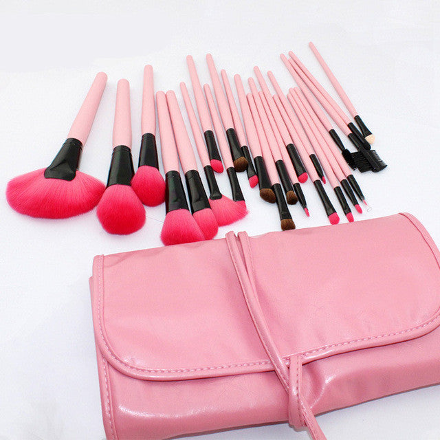 24 Pink Makeup Brush Makeup Brush Set Tool Network Burst Models with no Watermark no LOGO 3 Years Warranty